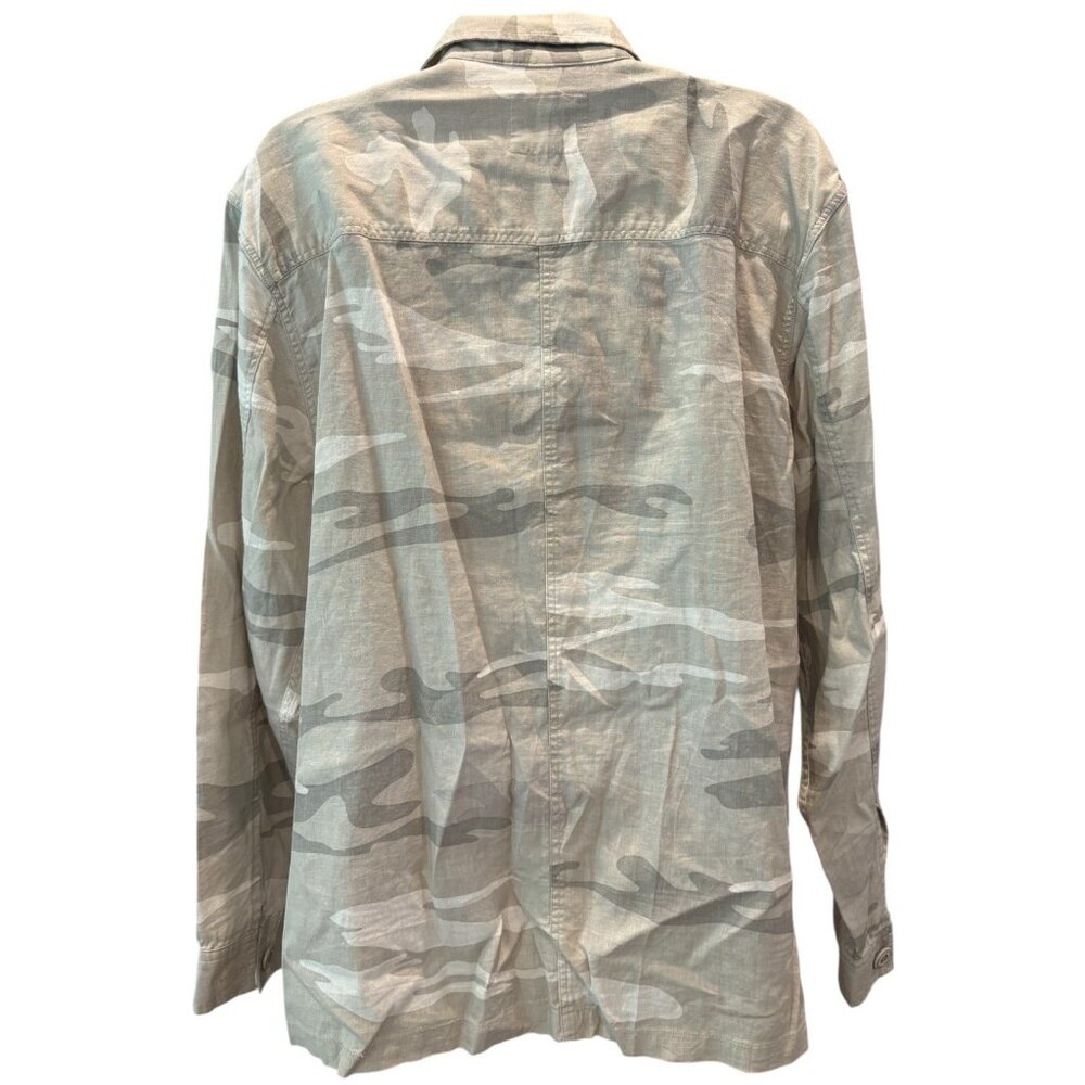 Rails Everett Desert Camo Shirt – Size S | Linen Blend Utility Button-Down - Picture 5 of 5